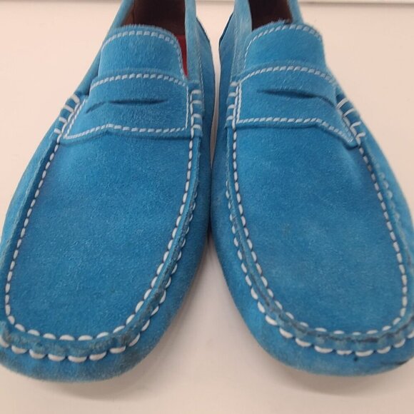 Gant Men\'s Suede Driving Loafer Blue Size 10 main image 3